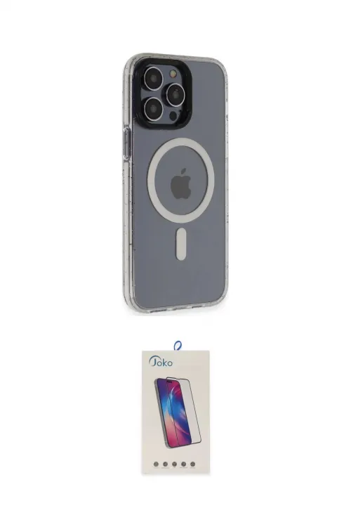 ieg™ iPhone 14 Pro Max Kılıf Yankı Işık Prime - Siyah Joko 5D Cam