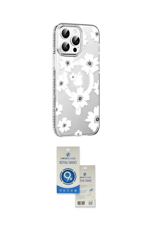 ieg™ iPhone 14 Pro Max Kılıf Yörünge Işık Prime - Şeffaf Royal Nano Ekran Koruyucu