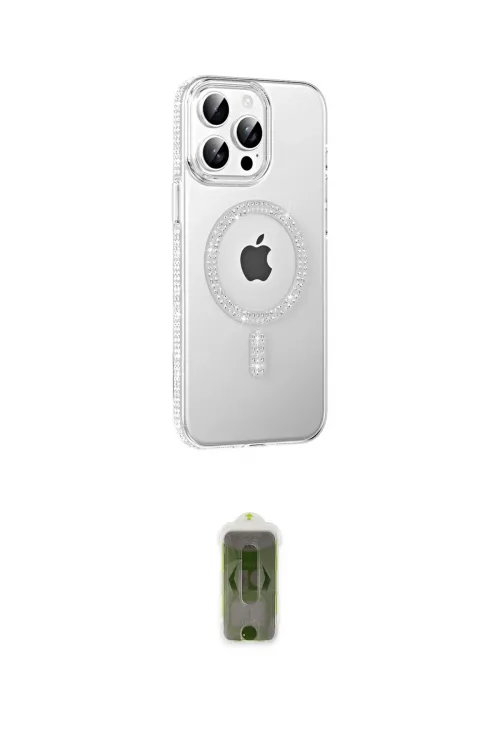 ieg™ iPhone 14 Pro Max Kılıf Yörünge Koleksiyonu - Siyah Joko Magic 5D Hayalet Cam