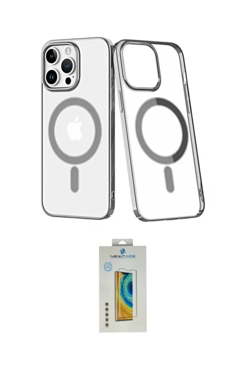 ieg™ iPhone 14 Pro Max Kılıf Yörünge Minimal - Siyah Polymer Nano Ekran Koruyucu