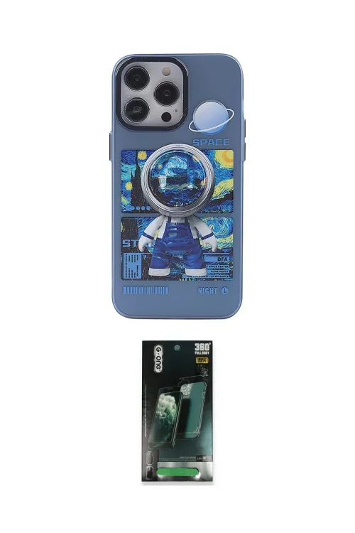 ieg™ iPhone 14 Pro Max Kılıf Zirve Form Özel Seri - Şeffaf 360 Full Body Arka Koruyucu