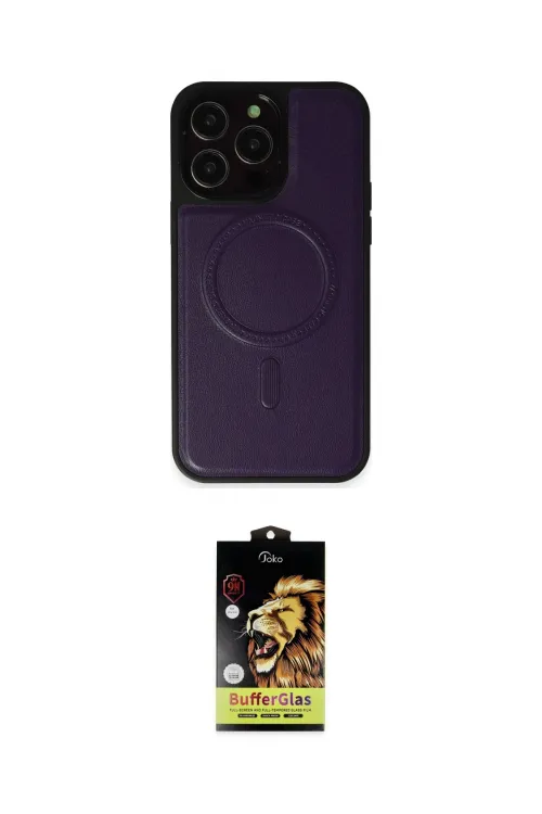 ieg™ iPhone 14 Pro Max Kılıf Zirve Işık Serisi - Siyah Buffer Cam Ekran Koruyucu