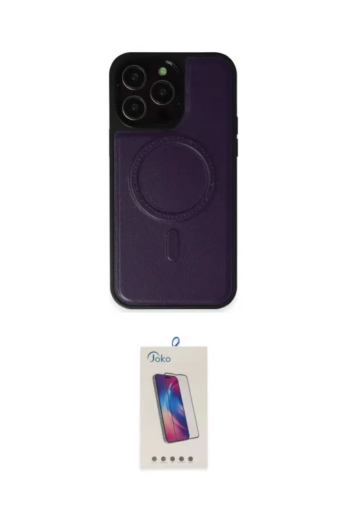 ieg™ iPhone 14 Pro Max Kılıf Zirve Işık Serisi - Siyah Joko 5D Cam