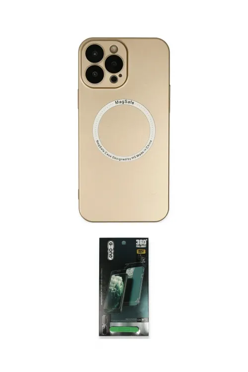 ieg™ iPhone 14 Pro Max Kılıf Zirve Klasik Prime - Siyah 360 Mat Full Body Arka Koruyucu
