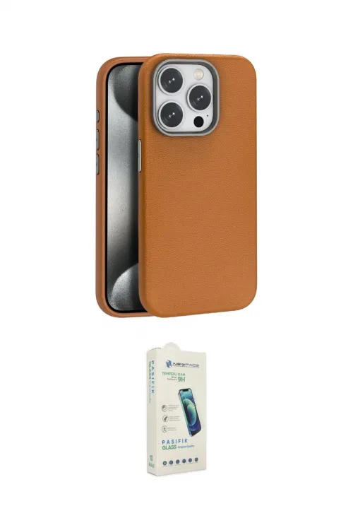 ieg™ iPhone 14 Pro Max Kılıf Zirve Modern Prime - Şeffaf Pasifik Cam Ekran Koruyucu