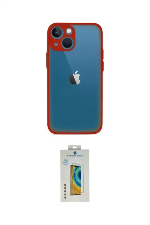 ieg™ iPhone 15 Kılıf Ahenk Çizgi Serisi - Siyah Polymer Nano Ekran Koruyucu