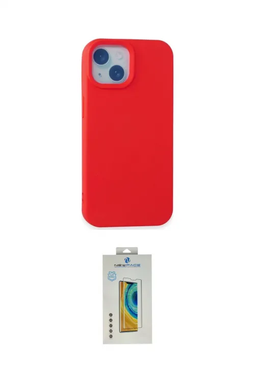 ieg™ iPhone 15 Kılıf Ahenk Serisi - Siyah Polymer Nano Ekran Koruyucu
