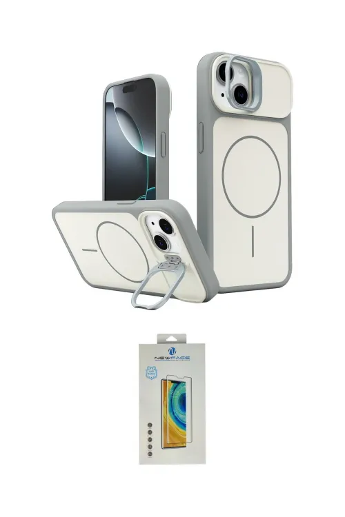 ieg™ iPhone 15 Kılıf İz Modern Prime - Siyah Polymer Nano Ekran Koruyucu
