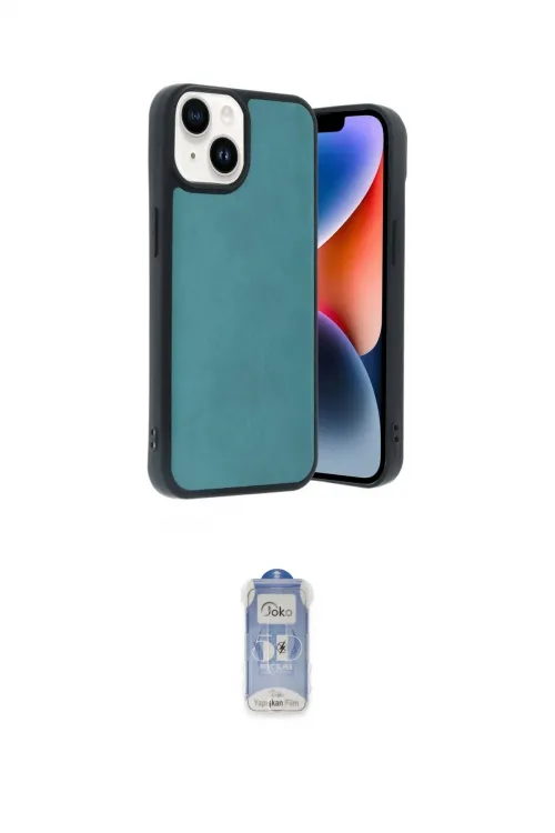 ieg™ iPhone 15 Kılıf Kıvılcım Işık Serisi - Siyah Joko Magic 5D Cam