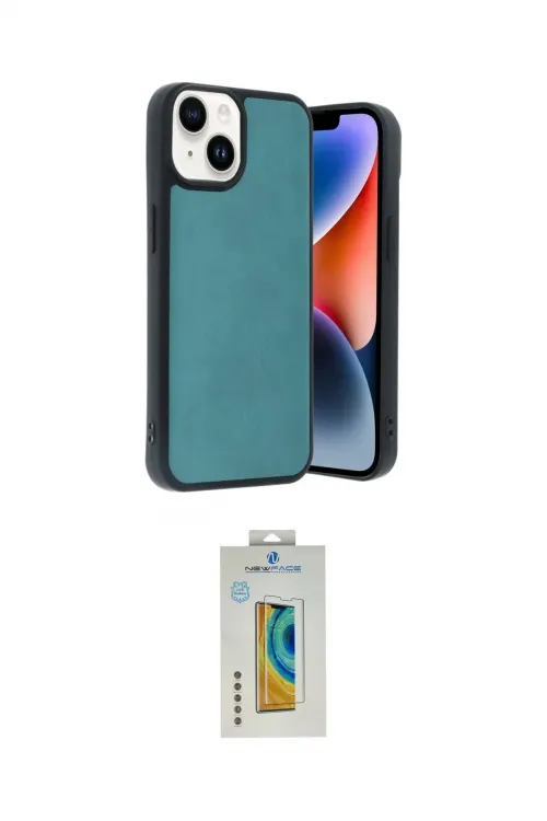 ieg™ iPhone 15 Kılıf Kıvılcım Işık Serisi - Siyah Polymer Nano Ekran Koruyucu