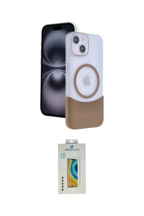 ieg™ iPhone 15 Kılıf Kozmos Form Özel Seri - Siyah Polymer Nano Ekran Koruyucu