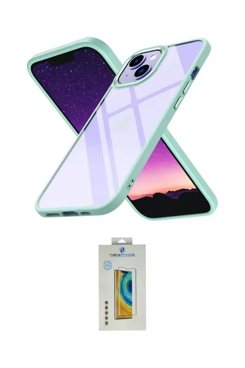 ieg™ iPhone 15 Kılıf Nova Işık Serisi - Siyah Polymer Nano Ekran Koruyucu