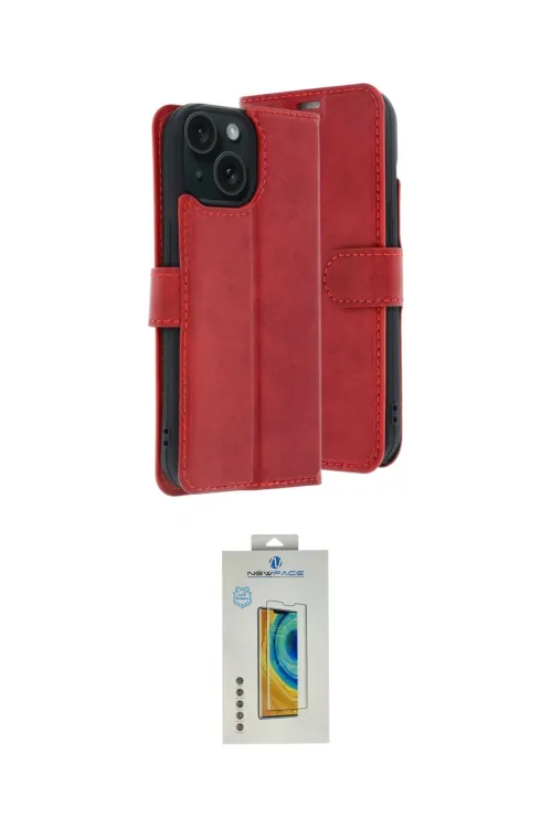 ieg™ iPhone 15 Kılıf Siluet Işık Serisi - Siyah Polymer Nano Ekran Koruyucu