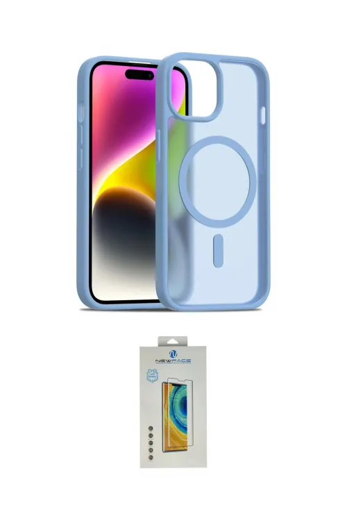 ieg™ iPhone 15 Kılıf Siluet Minimal Prime - Siyah Polymer Nano Ekran Koruyucu