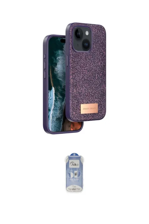 ieg™ iPhone 15 Kılıf Vadi Klasik Serisi - Siyah Joko Magic 5D Cam