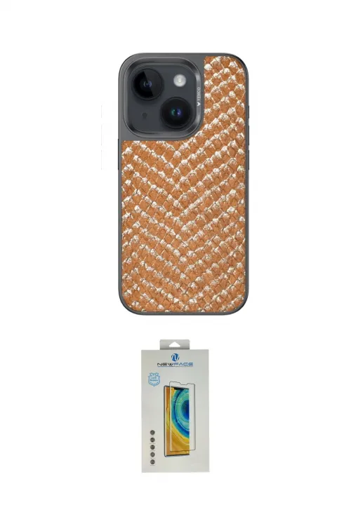 ieg™ iPhone 15 Kılıf Vadi Özel Seri - Siyah Polymer Nano Ekran Koruyucu