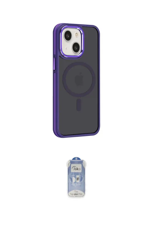 ieg™ iPhone 15 Kılıf Yörünge Klasik - Siyah Joko Magic 5D Cam