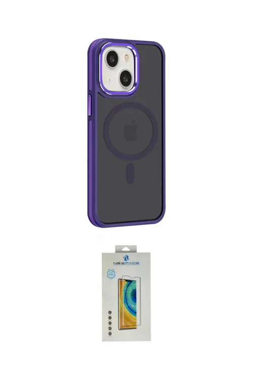 ieg™ iPhone 15 Kılıf Yörünge Klasik - Siyah Polymer Nano Ekran Koruyucu