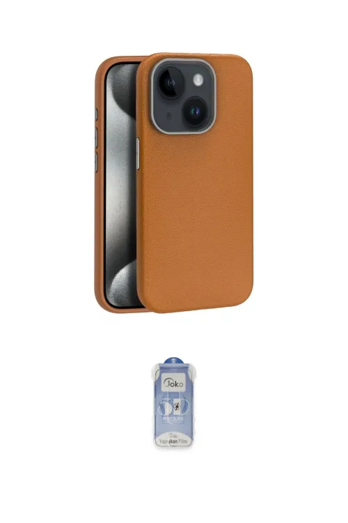 ieg™ iPhone 15 Kılıf Zirve Modern Prime - Siyah Joko Magic 5D Cam