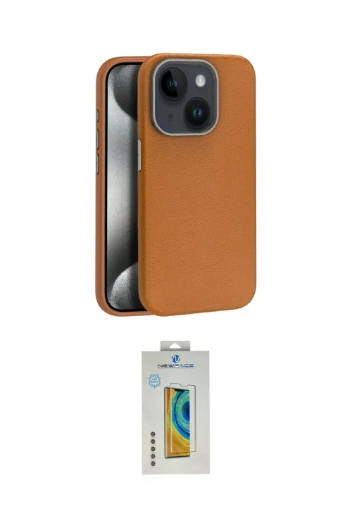 ieg™ iPhone 15 Kılıf Zirve Modern Prime - Siyah Polymer Nano Ekran Koruyucu
