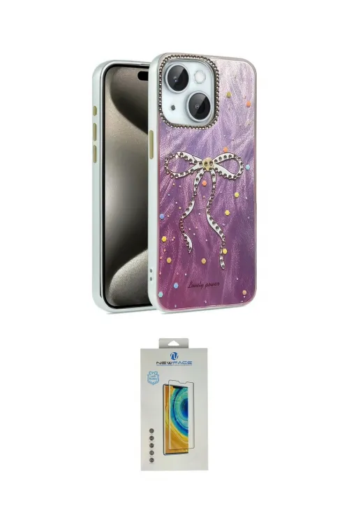 ieg™ iPhone 15 Kılıf Zirve Modern Prime - Siyah Polymer Nano Ekran Koruyucu