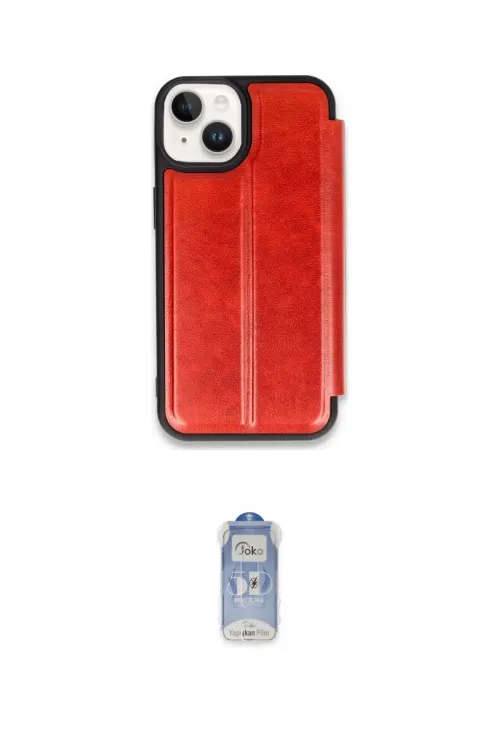 ieg™ iPhone 15 Kılıf Zirve Yansıma Serisi - Siyah Joko Magic 5D Cam