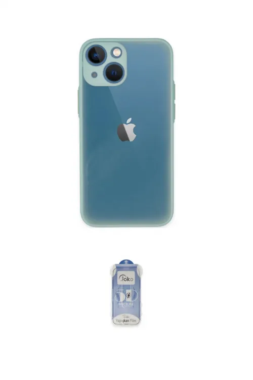 ieg™ iPhone 15 Plus Kılıf Ahenk Çizgi Serisi - Siyah Joko Magic 5D Cam