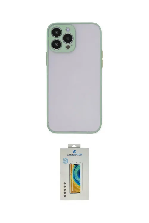 ieg™ iPhone 15 Pro Kılıf Ahenk Çizgi Serisi - Siyah Polymer Nano Ekran Koruyucu