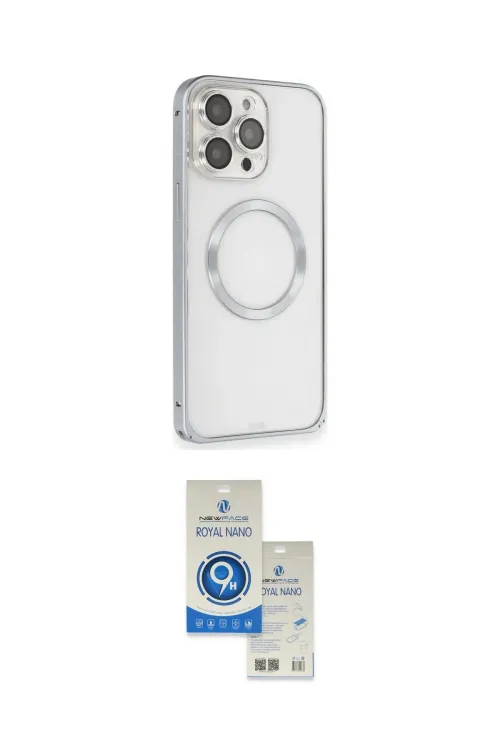 ieg™ iPhone 15 Pro Kılıf Ahenk Işık Serisi - Şeffaf Royal Nano Ekran Koruyucu