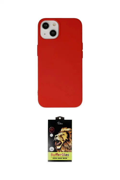 ieg™ iPhone 15 Pro Kılıf Ahenk Serisi - Siyah Buffer Cam Ekran Koruyucu