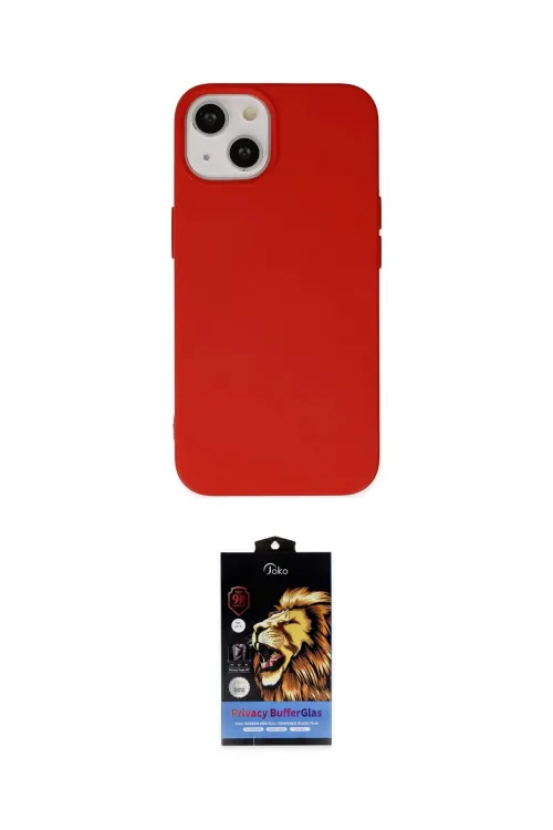 ieg™ iPhone 15 Pro Kılıf Ahenk Serisi - Siyah Buffer Hayalet Cam Ekran Koruyucu
