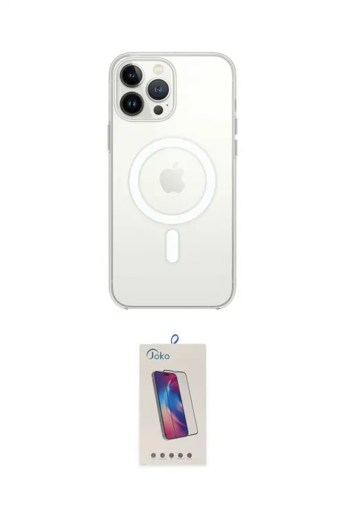 ieg™ iPhone 15 Pro Kılıf Ahenk Yansıma Prime - Siyah Joko 5D Cam