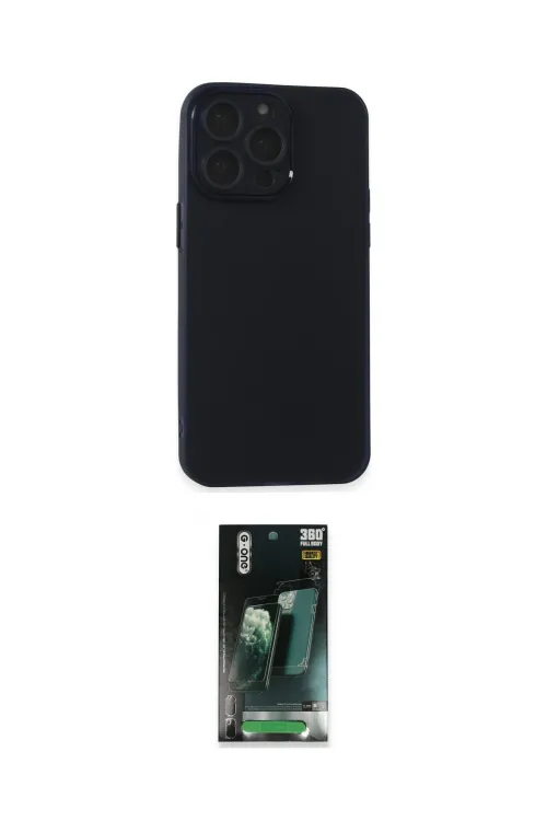 ieg™ iPhone 15 Pro Kılıf Atlas Minimal Prime - Şeffaf 360 Full Body Arka Koruyucu