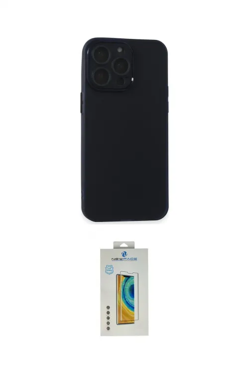 ieg™ iPhone 15 Pro Kılıf Atlas Minimal Prime - Siyah Polymer Nano Ekran Koruyucu