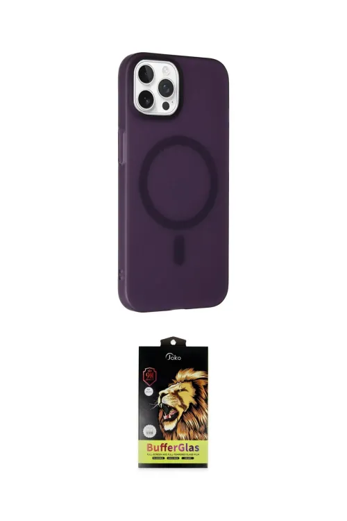 ieg™ iPhone 15 Pro Kılıf Çekirdek Modern Prime - Siyah Buffer Cam Ekran Koruyucu