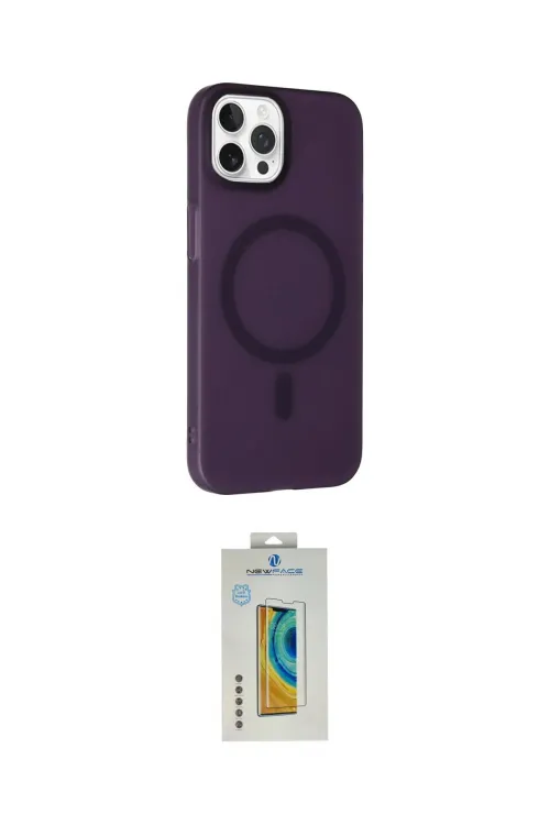 ieg™ iPhone 15 Pro Kılıf Çekirdek Modern Prime - Siyah Polymer Nano Ekran Koruyucu