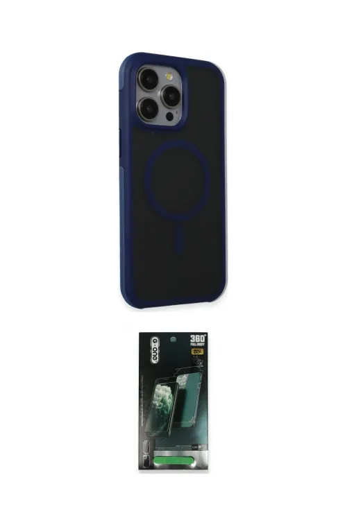 ieg™ iPhone 15 Pro Kılıf Çekirdek Yansıma Prime - Şeffaf 360 Full Body Arka Koruyucu