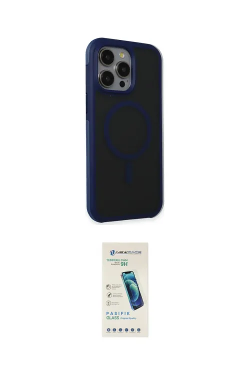 ieg™ iPhone 15 Pro Kılıf Çekirdek Yansıma Prime - Şeffaf Pasifik Cam Ekran Koruyucu