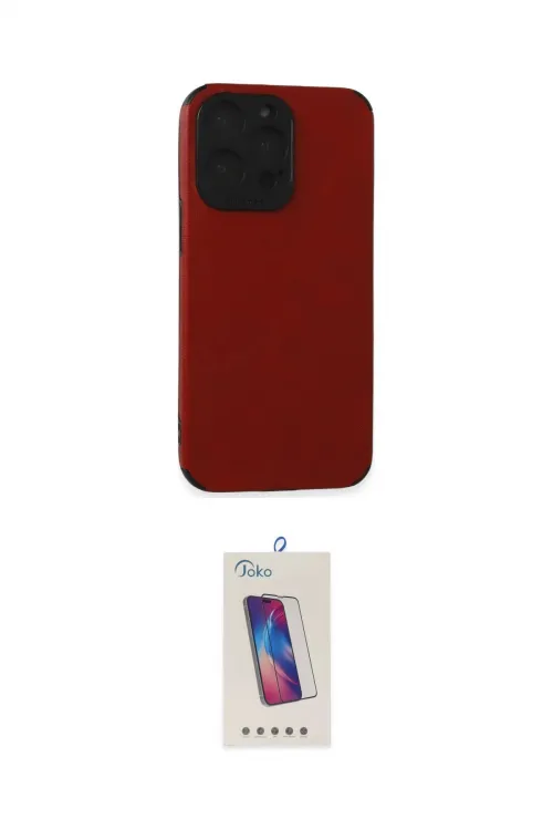 ieg™ iPhone 15 Pro Kılıf Doruk Asil Koleksiyonu - Siyah Joko 5D Cam