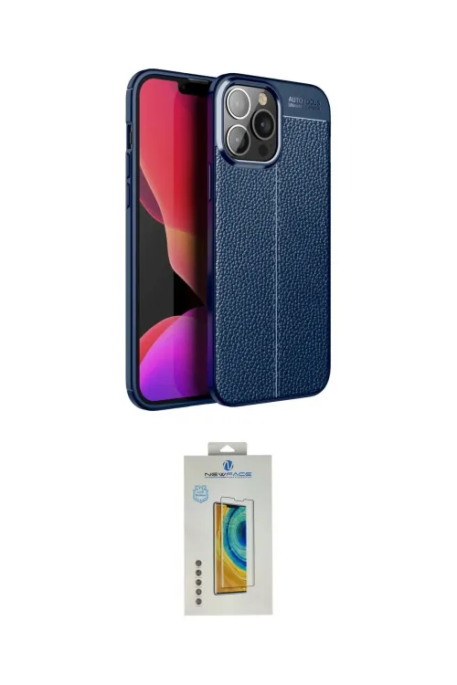 ieg™ iPhone 15 Pro Kılıf Doruk Klasik Özel Seri - Siyah Polymer Nano Ekran Koruyucu