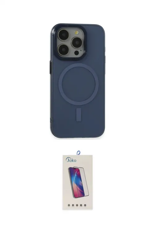 ieg™ iPhone 15 Pro Kılıf Eksen Işık Prime - Siyah Joko 5D Cam