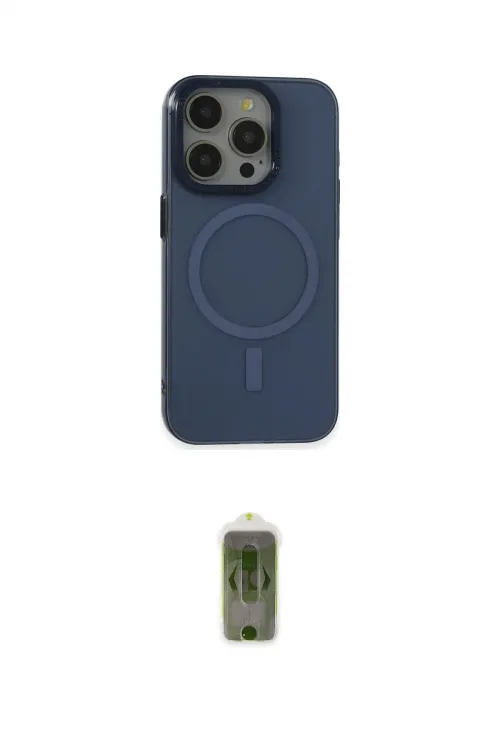 ieg™ iPhone 15 Pro Kılıf Eksen Işık Prime - Siyah Joko Magic 5D Hayalet Cam