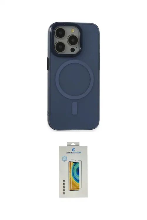 ieg™ iPhone 15 Pro Kılıf Eksen Işık Prime - Siyah Polymer Nano Ekran Koruyucu