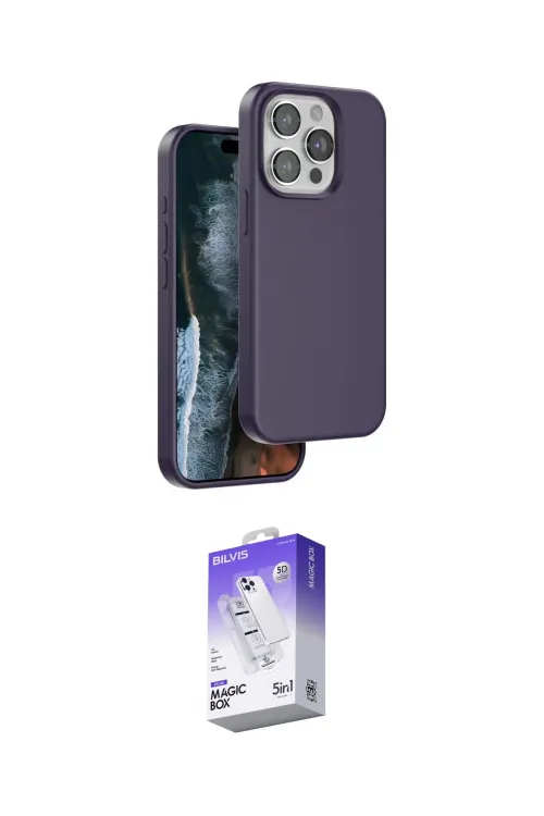 ieg™ iPhone 15 Pro Kılıf Kıvılcım Çizgi Serisi - Siyah Bilvis 5in1 3D Magic Cam Ekran Koruyucu