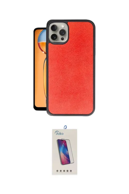 ieg™ iPhone 15 Pro Kılıf Kıvılcım Işık Serisi - Siyah Joko 5D Cam