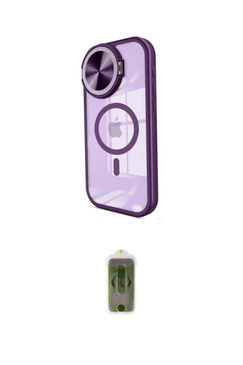 ieg™ iPhone 15 Pro Kılıf Kıvılcım Modern Koleksiyonu - Siyah Joko Magic 5D Hayalet Cam