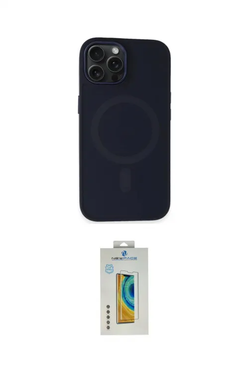 ieg™ iPhone 15 Pro Kılıf Kutup Serisi - Siyah Polymer Nano Ekran Koruyucu