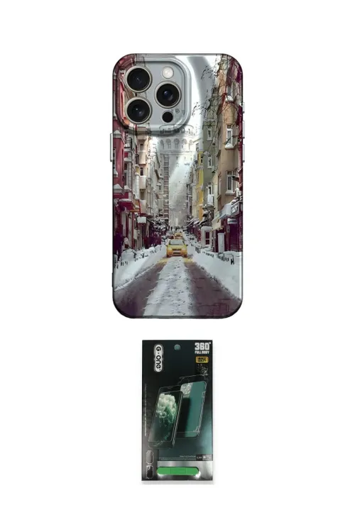 ieg™ iPhone 15 Pro Kılıf Nova Doku Prime - Şeffaf 360 Full Body Arka Koruyucu