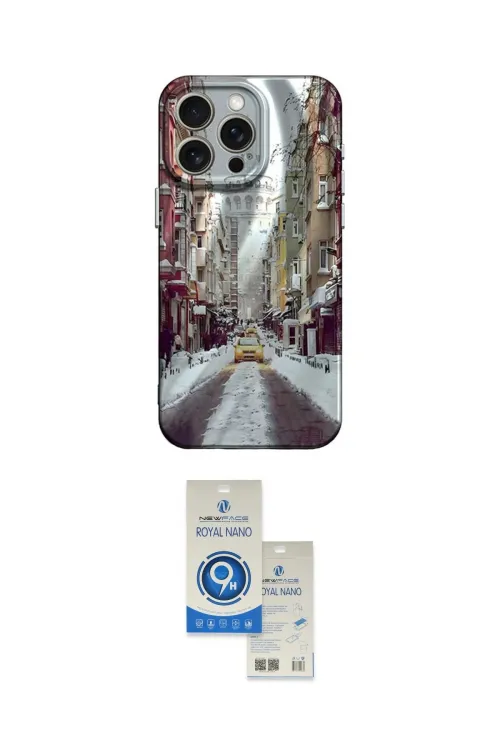 ieg™ iPhone 15 Pro Kılıf Nova Doku Prime - Şeffaf Royal Nano Ekran Koruyucu