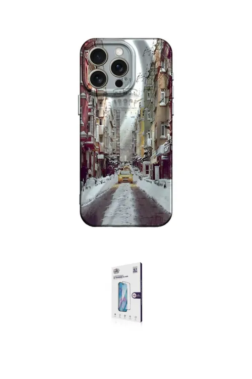 ieg™ iPhone 15 Pro Kılıf Nova Doku Prime - Siyah Bilvis 0.18mm Plus Cam Ekran Koruyucu